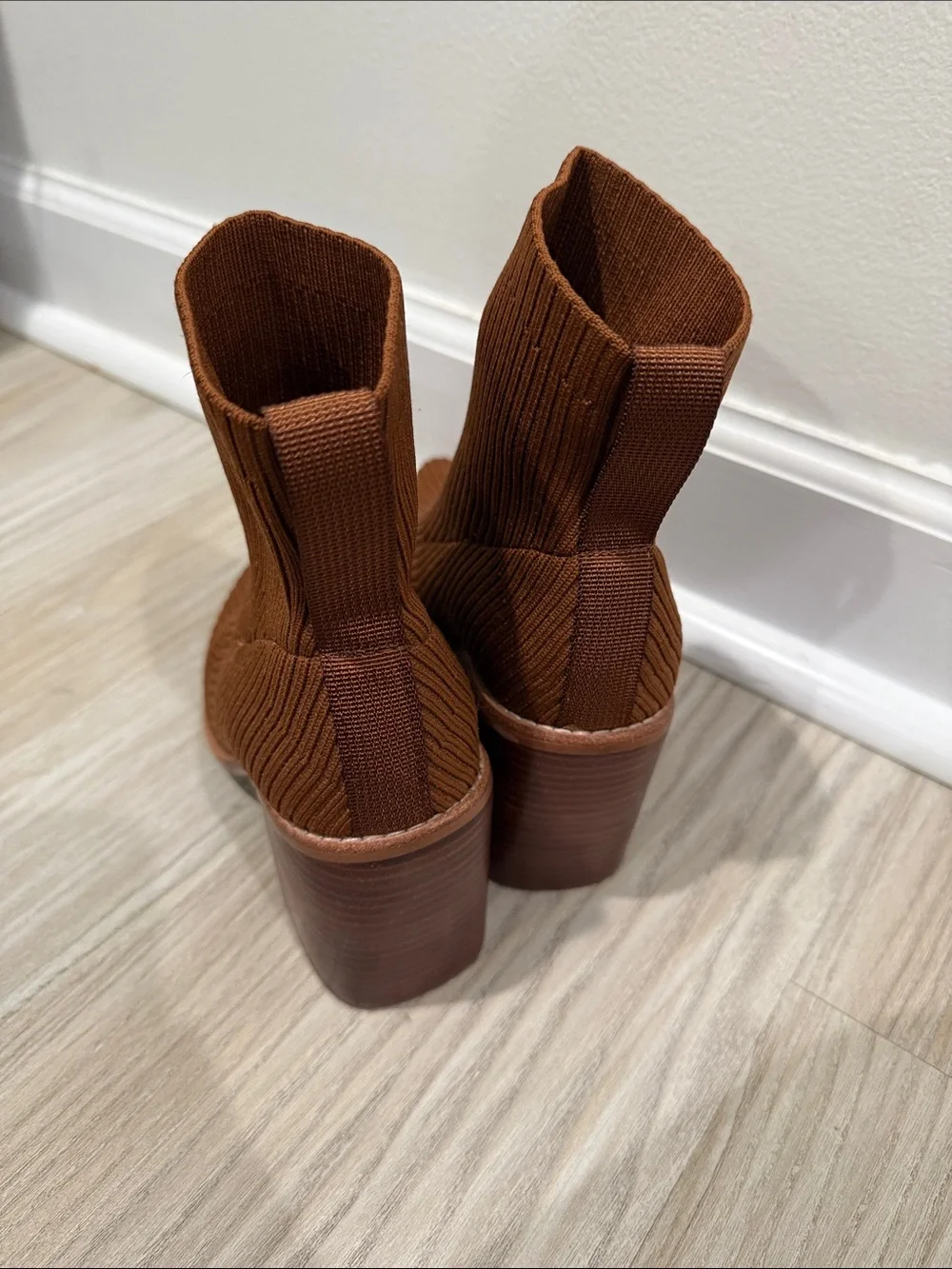 Steve Madden Ribbed Knit Ankle Boots